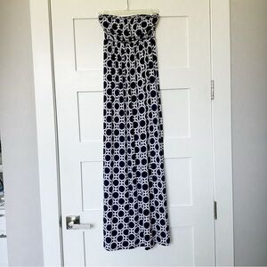 Tart Collection Navy Blue Strapless Maxi Dress